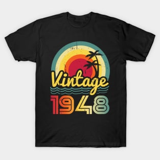 Vintage 1948 Made in 1948 75th birthday 75 years old Gift T-Shirt